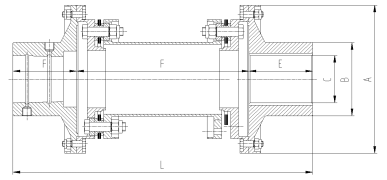 BG型膜片聯軸器尺寸
